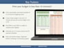 generate monthly pre filled PDF budget templates