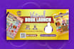 design event cover, flyer for eventzilla, whova, eventbrite, cvent
