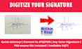 digitize handwritten signature into png