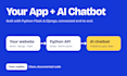 build ai chatbots, python flask django web apps and apis