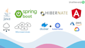 develop web applications using spring boot and angular
