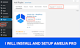 setup amelia pro on your website, create amelia pro website