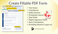 convert your document into a fillable pdf, editable pdf