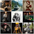 create custom ai art in midjourney, on given prompts
