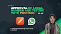 create whatsapp business API, set whatsapp cloud API with local number