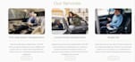 design chauffeur service website, limousine website, taxi booking website