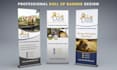design a professional roll up banner or pull up banner
