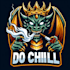 do chill dragon smoking king mascot logo