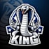do king, cobra, snake, mascot logo design