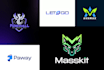 design tech sass cyber security ai crypto technology logo