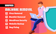 clean your hacked wordpress website, remove malware and make it secure