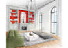 create a bright interior sketch or illustration