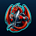 do dragon, fighter, mascot logo design