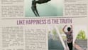 create news paper style lyrics video