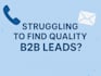 build b2b cold calling and cold emailing leads list