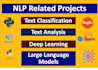 do nlp topic modeling, sentiment analysis, text analysis, ml, tasks using python