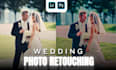 retouch and edit your wedding photos in lightroom and photoshop