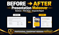 redesign your powerpoint presentation and investor pitch deck