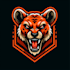 do danger animal x head mascot logo design