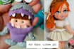 make plush doll with felt fabric hand sew