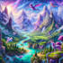 digitally paint fantasy landscape