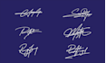 design artistic handwritten signature logo