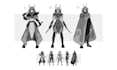 draw unique 2d character design with character sheet