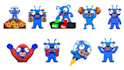 design modern telegram stickers, meme, x banner, gif