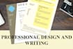 create a beautiful resume or cover letter design layout