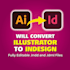 make your PDF to editable indesign file
