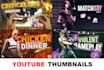 design attractive youtube thumbnail graphics