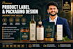 design print ready premium product label and packaging