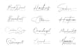 create unique signature and handwritten logo