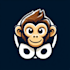 do monkey modern style mascot logo design