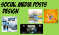 make professional and modern instagram post design