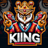do king owl  style modern mascot logo design