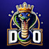 do  crown snake modern mascot logo design