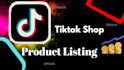 be your tiktok shop virtual assistant,product list tiktok shop
