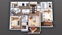 create photorealistic corona 3d floor plans