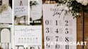help you design your wedding invitation, seat plan, timeline, welcome sign, etc