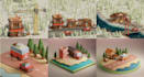 create 3d low poly models, game props and buildings