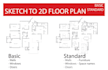 draw in autocad a floor plan from your sketch