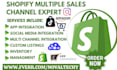 do shopify multiple sales channel lit commerce ced commerce amazon tiktok shop