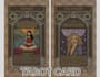 draw art nouveau illustration vintage art deco, tarot card in art nouveau style