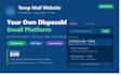build a temp mail, disposable email, or trash mail saas website