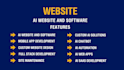 develop enterprise ai software, saas platforms, ai web applications, ai websites