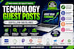 do technology guest posts with dofollow backlinks on tech sites