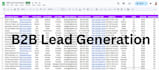 do b2b lead generation, web research, contact list, email list