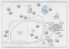 create a line art map illustration