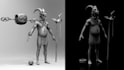 3d sculpt, retopology, texture, rig and animate your ideas